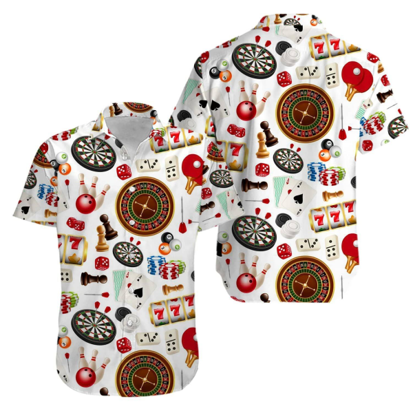 Darts Billiards Bowling Cards Game Hawaii Shirt For Men Women Ha366