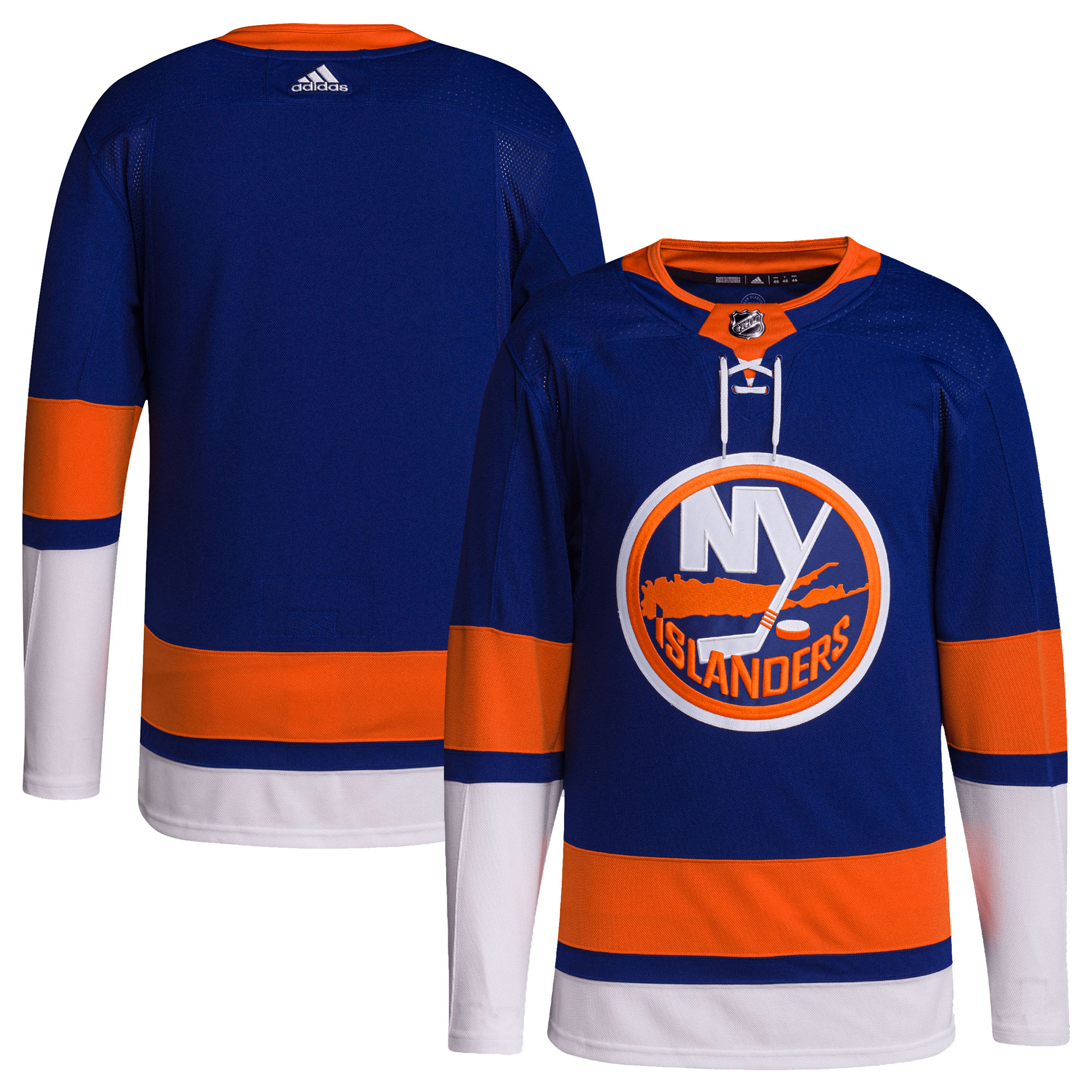 New York Islanders Home Primegreen Authentic Blank Jersey – Royal