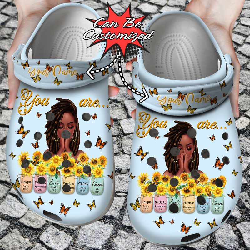 Custom Personalized Black Girl God Says You Are Clog Shoes