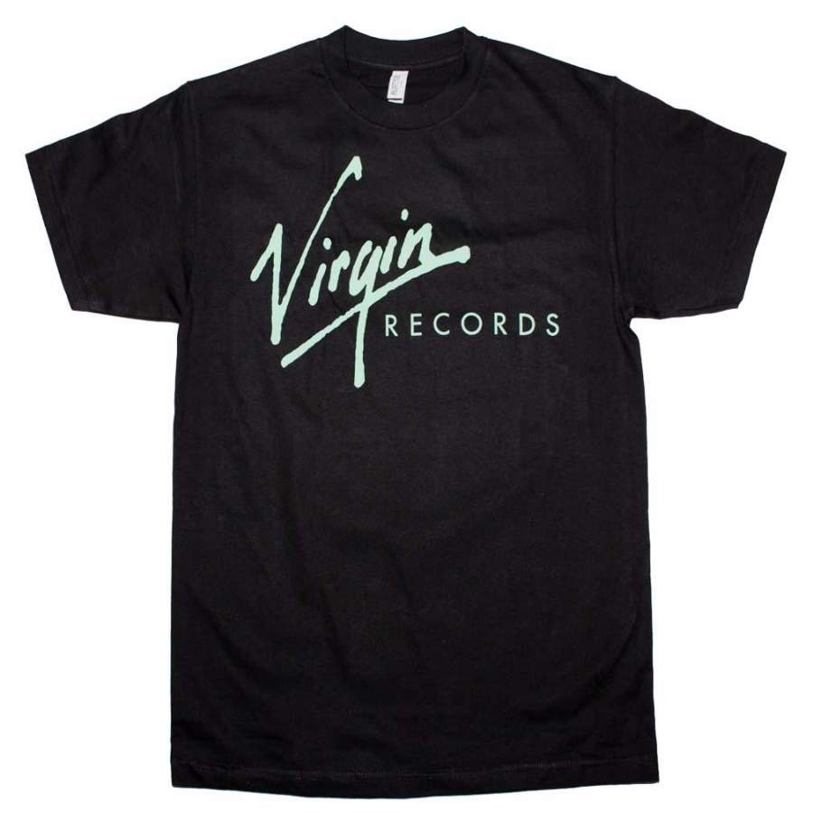 Virgin Records Green Logo Exclusive Mens T Shirt - Gochildhood