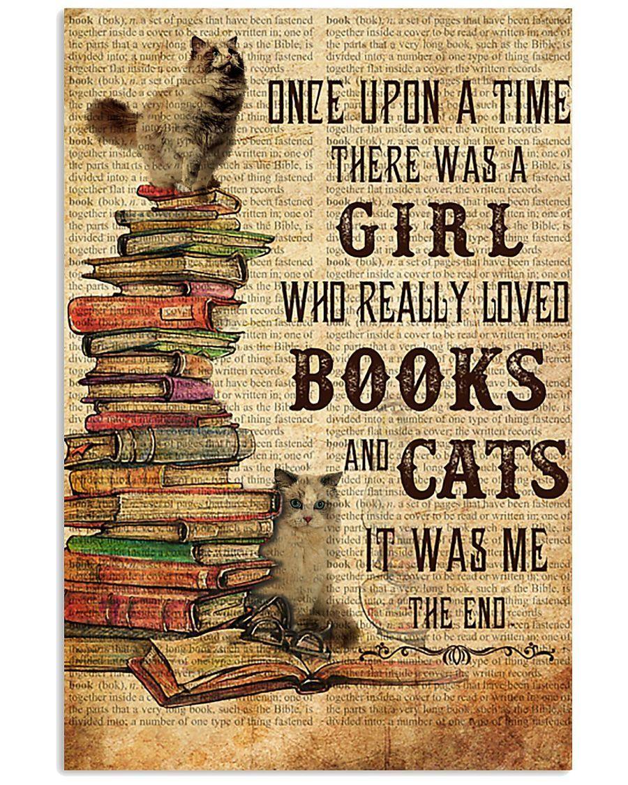 Books Cats Once Upon A Time Ragdoll – Best Idea Gift , Gift For Home Decor, Gift For Family – Horizontal Canvas Matte Canvas Wall Art