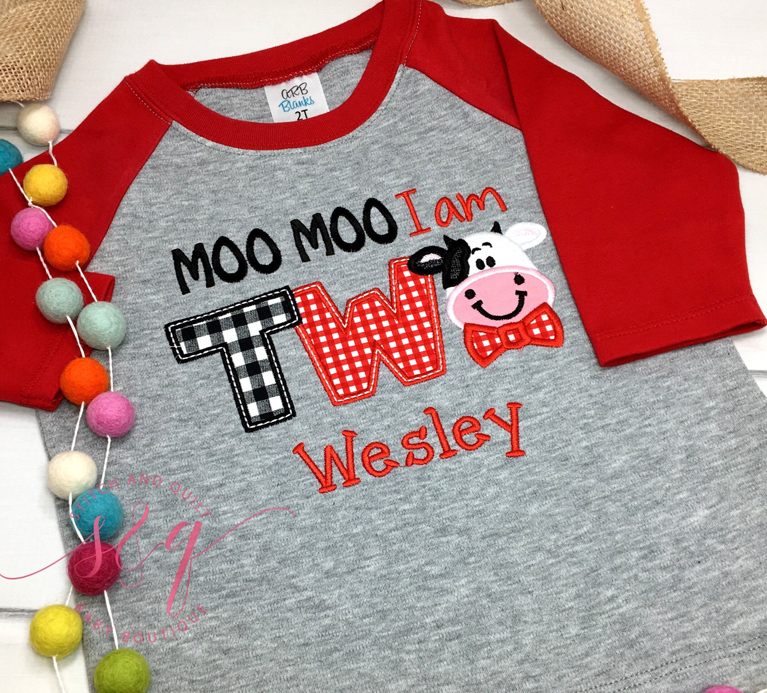 Second Birthday,  Moo Two , Farm Birthday,  Moo Turning Two, 2Nd Birthday, Cow Shirt, Farm Party Theme, Boy Birthday Shirt