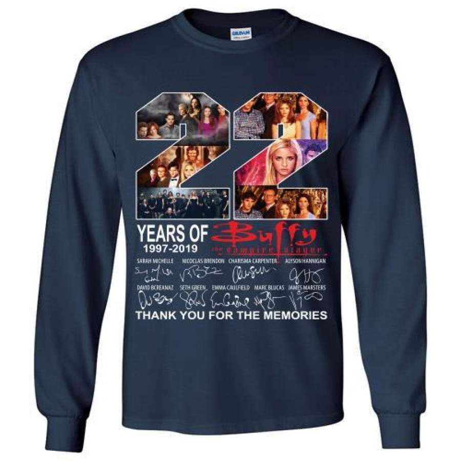 22 years of Buffy the Vampire Slayer 1997 2019 thank you for the memories Long Shirt