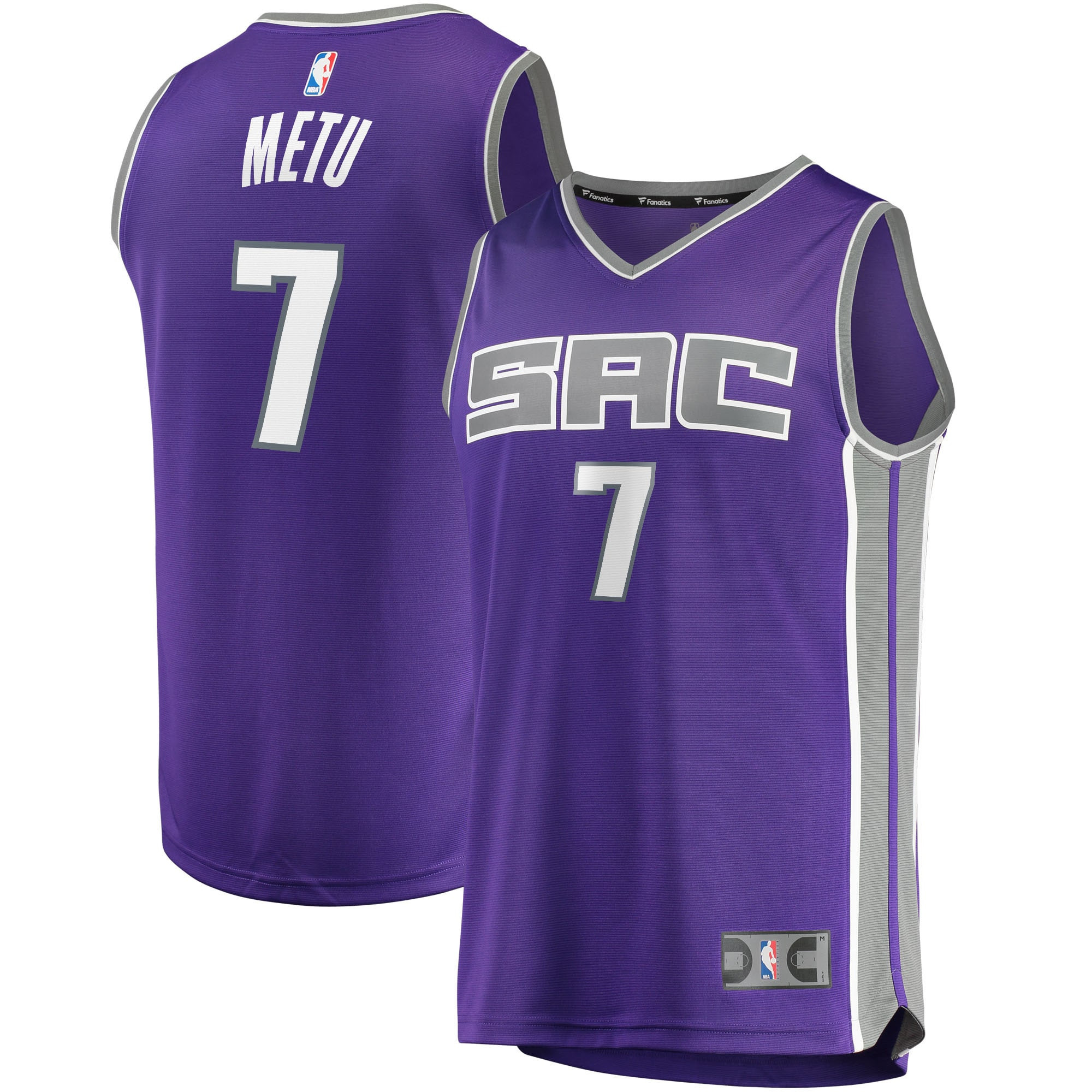 Chimezie Metu Sacramento Kings Fanatics Branded 2021/22 Fast Break Replica Jersey – Icon Edition – Purple NBA