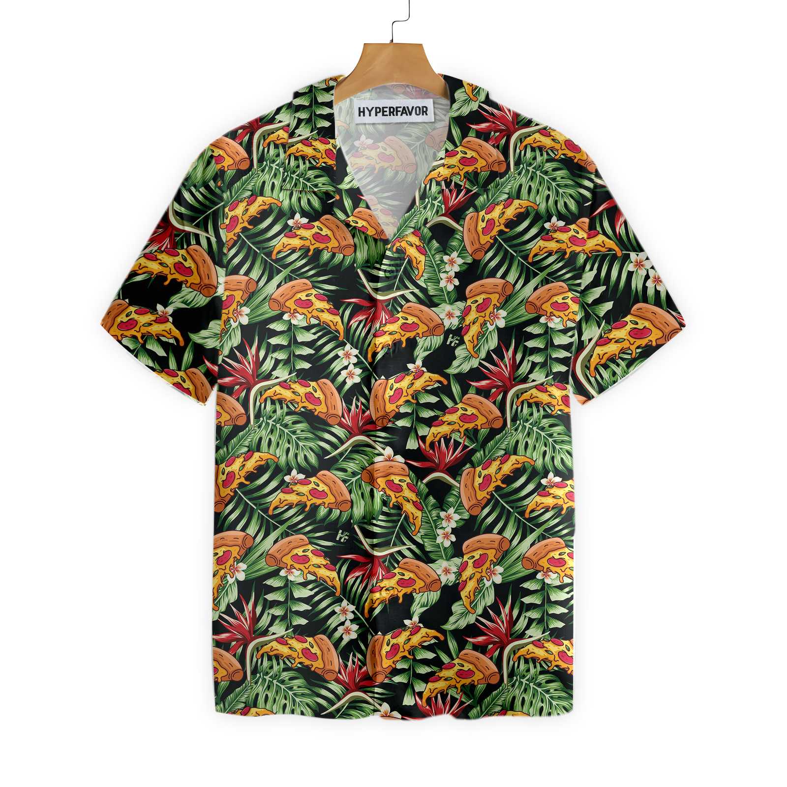 Funky Tropical Pizza Shirt For Men Hawaii Ha95673