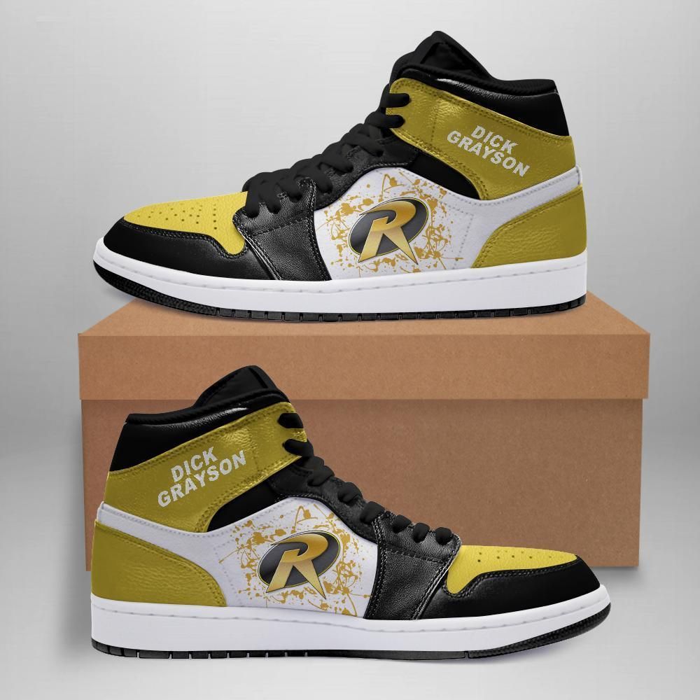 Dick Grayson DC Comics Air Jordan Sneakers Team Custom Design Shoes Sport Eachstep Gift For Fans