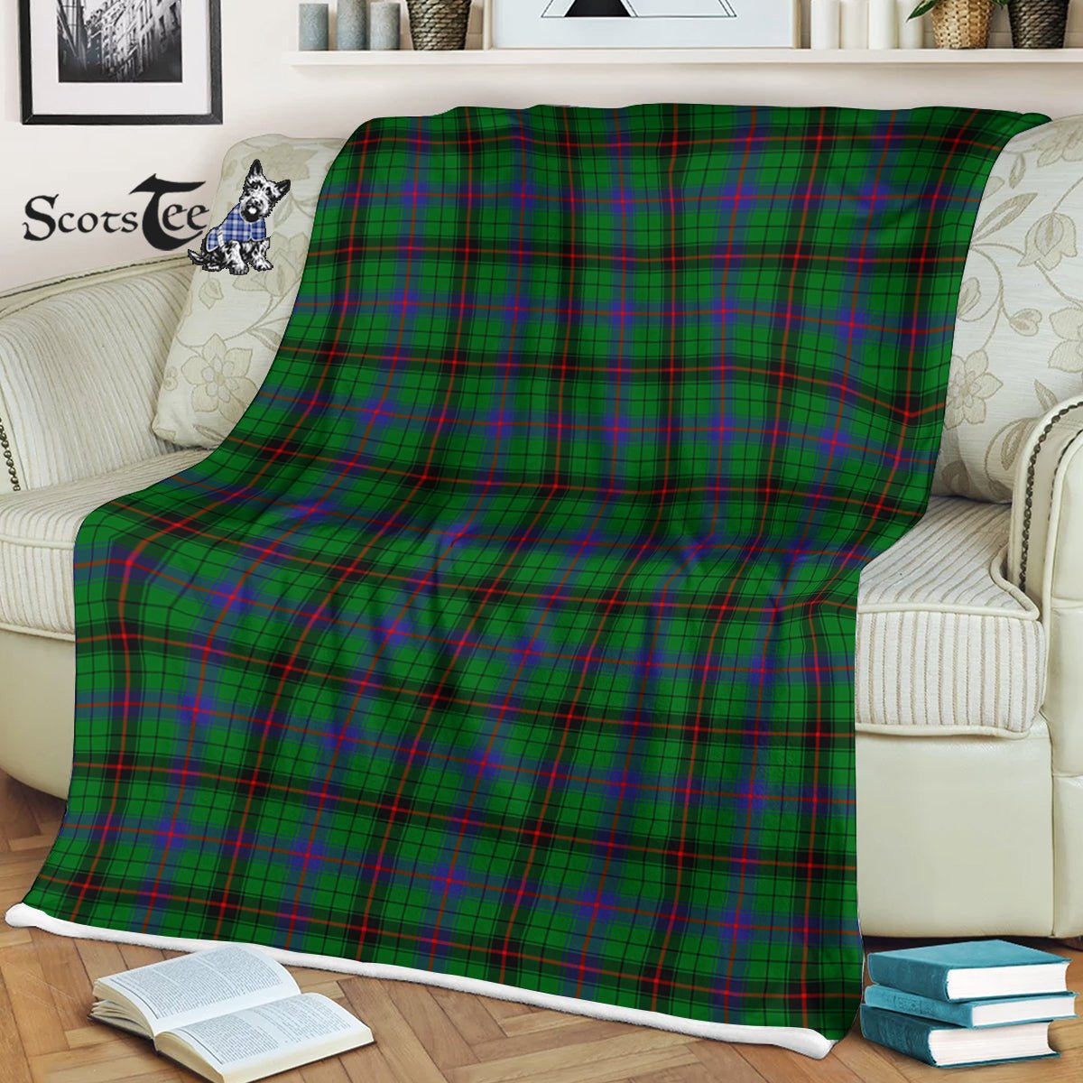 Fashion24Hs - Warm Blanket - Scotstee Shop Tartan Plaid Fleece Blankets Davidson Clan Tartan Plaid Fleece Blanket Scottish