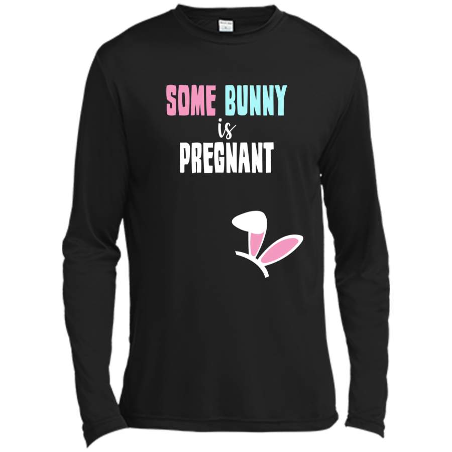 Cute New Moms Some Bunny Is Pregnant Easter T-shirt Long Sleeve Moisture Absorbing Shirt