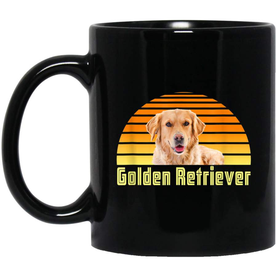 Vintage Sunset Golden Retriever Mug