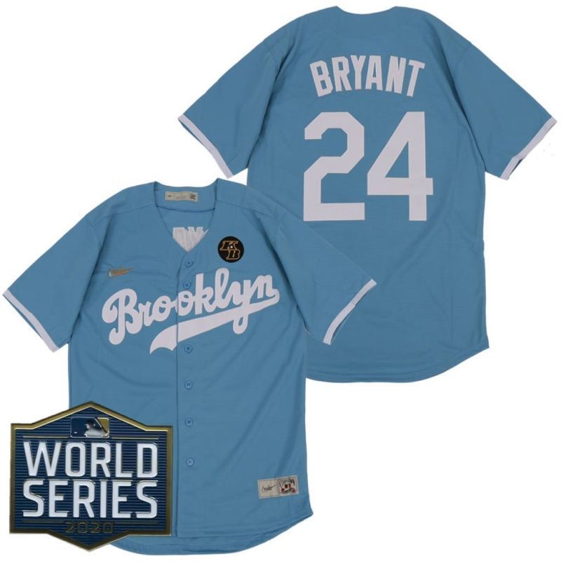 Brooklyn Dodgers Kobe Bryant #24 2020 MLB Blue Jersey