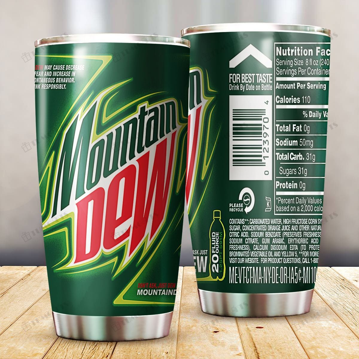 Mountain Dew 3D Tumbler