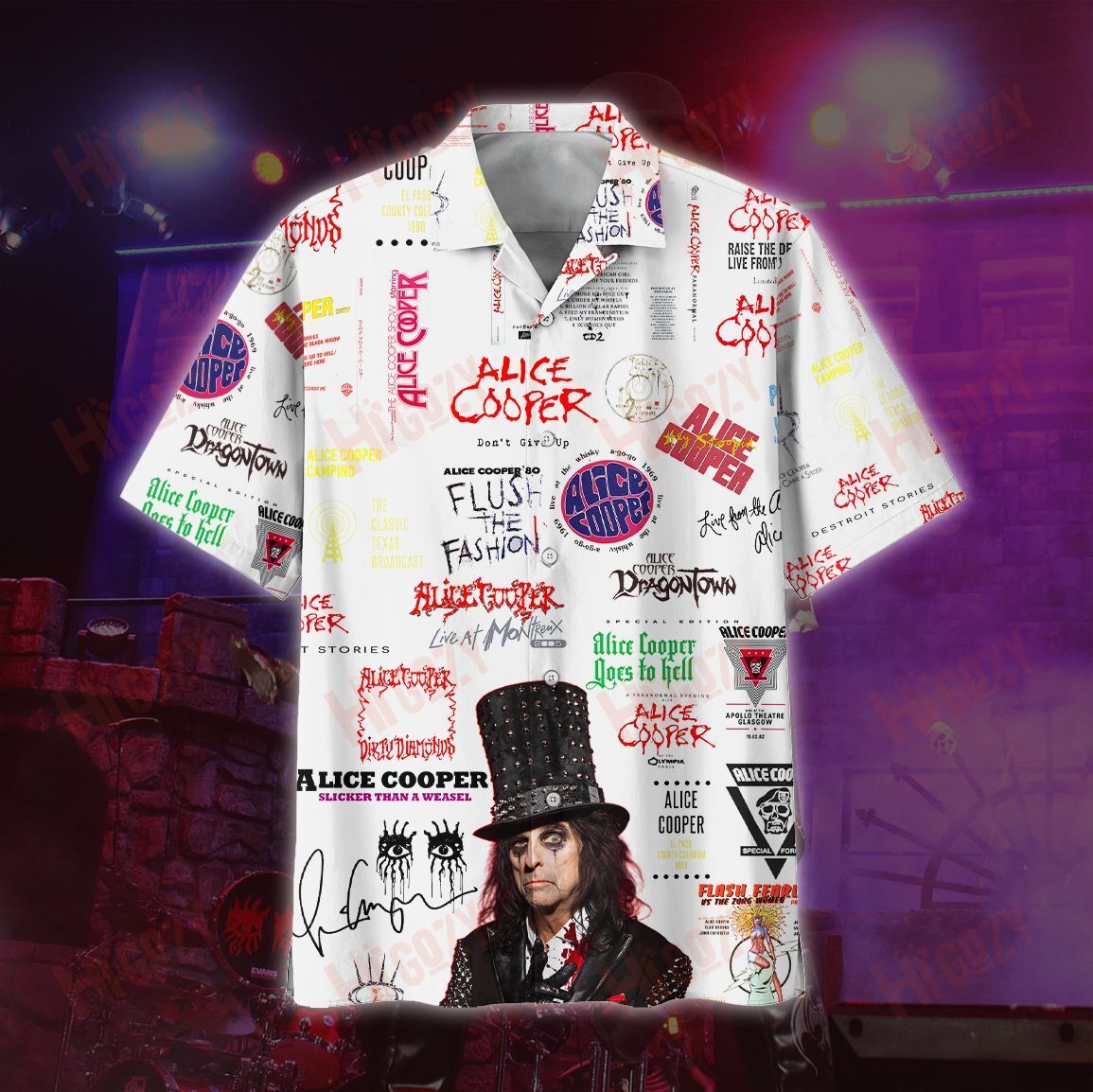 Alice Cooper Hawaii Shirts Ha24257