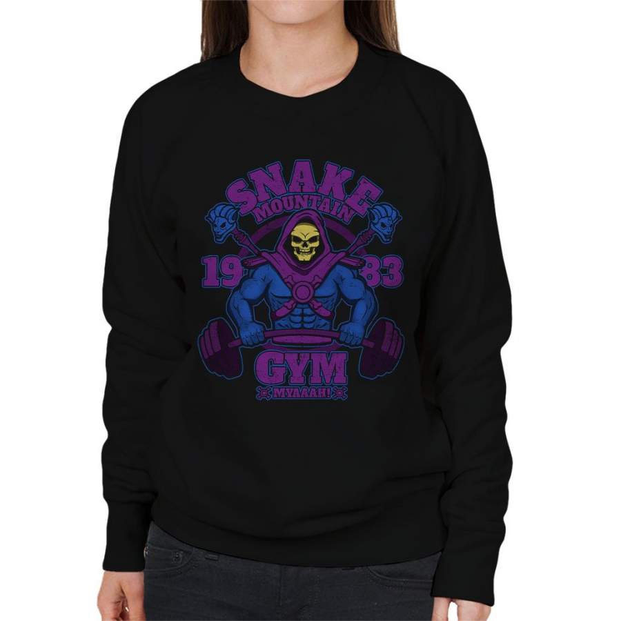 He Man Skeletor Snake Mountain Gym Women’s Sweatshirt