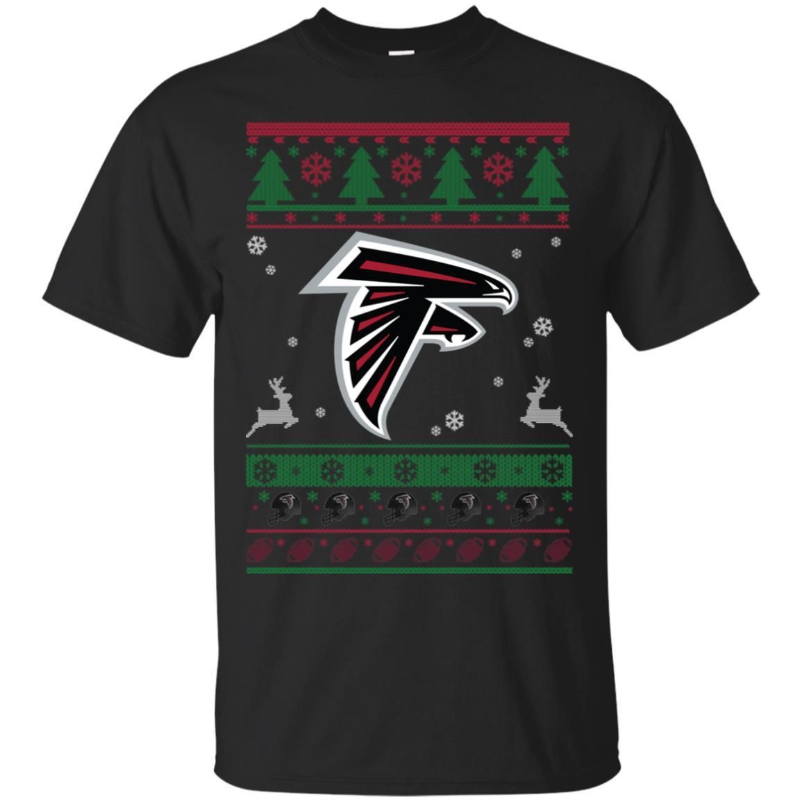 Atlanta Falcons Logo Football Teams Ugly Christmas Sweater Men T-Shirt