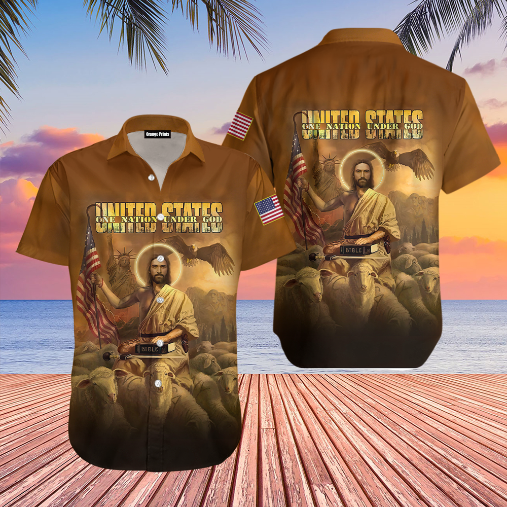 Veteran One Nation Under God Memorial Day Hawaii Shirt For Men Women Ha105738