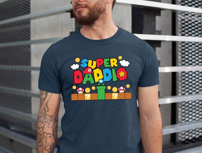 Super Daddio Shirt, Funny Dad Tshirt, Father’S Day Shirt, Super Dad Shirt, Gamer Daddy Shirt, Father Gift Tee, Fathers Day Gift Funny Shirt