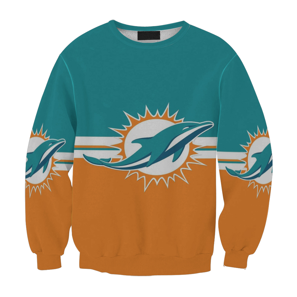 Miami Dolphins Logo 5 Gift For Fan 3D Full Printing Sweatshirt