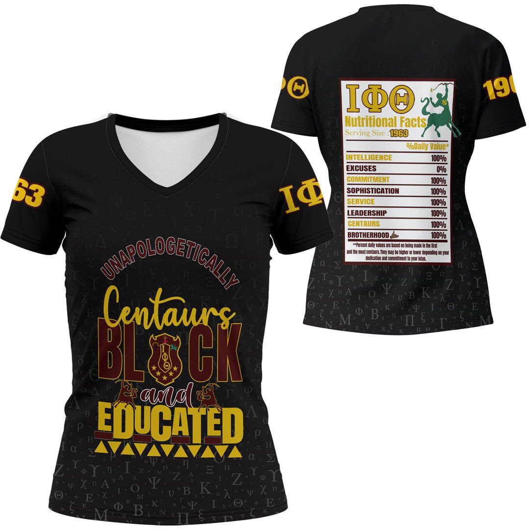 Wonder Print Shop Clothing – Iota Phi Theta Rugby V-Neck T Shirt