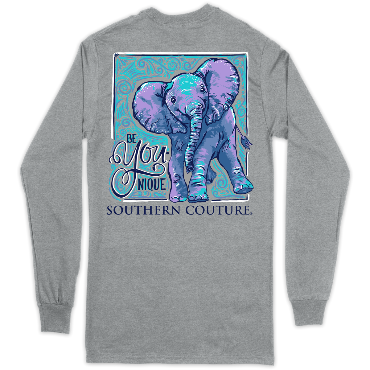 Be Younique Elephant Southern Couture Long Sleeve Tee