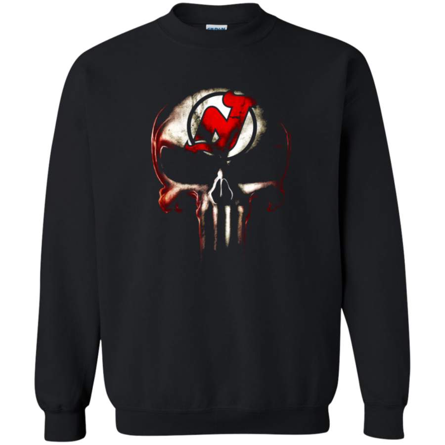 AGR New Jersey Devils The Punisher Mashup Ice Hockey Sweatshirt