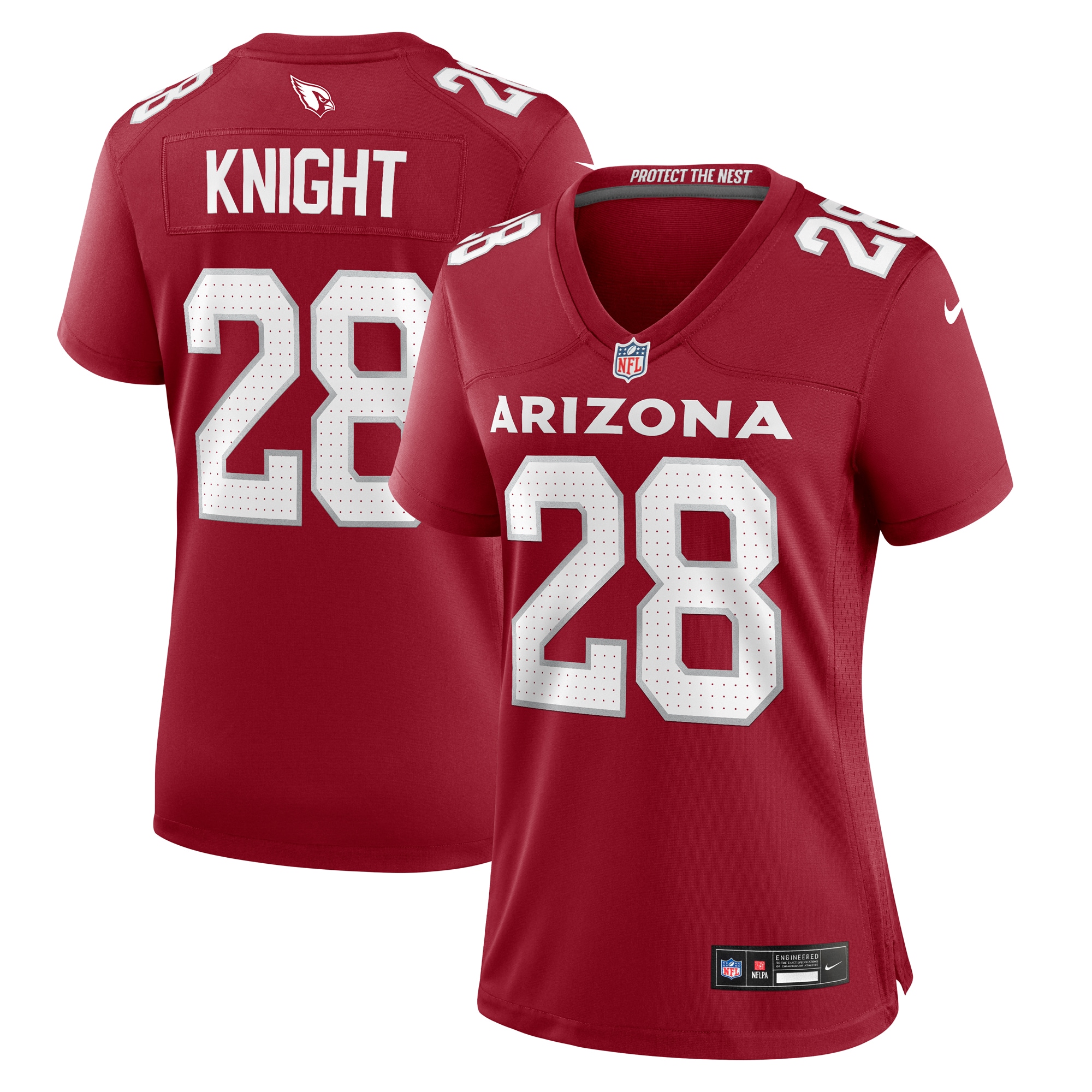 Women’s Arizona Cardinals Qwuantrezz Knight  Cardinal  Game Jersey