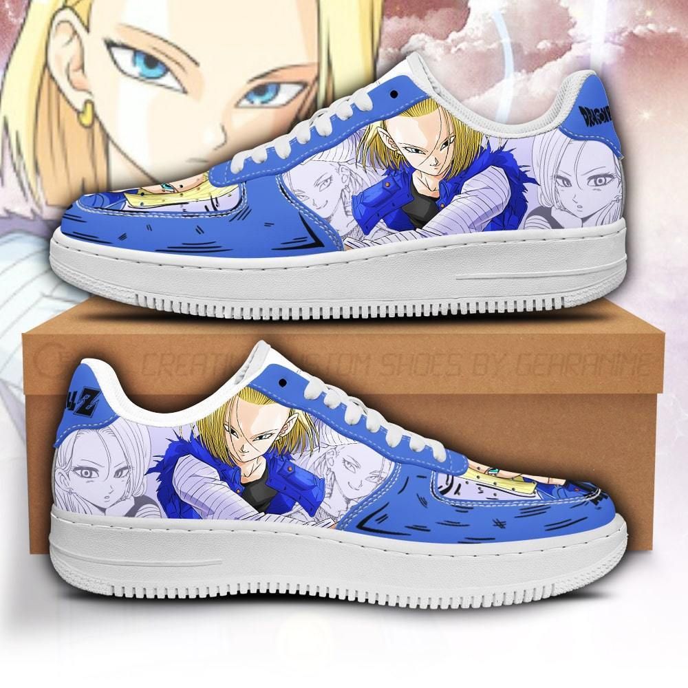 Android 18 Sneakers Custom Dragon Ball Anime Shoes Fan Gift Pt05 Unisex Men Women