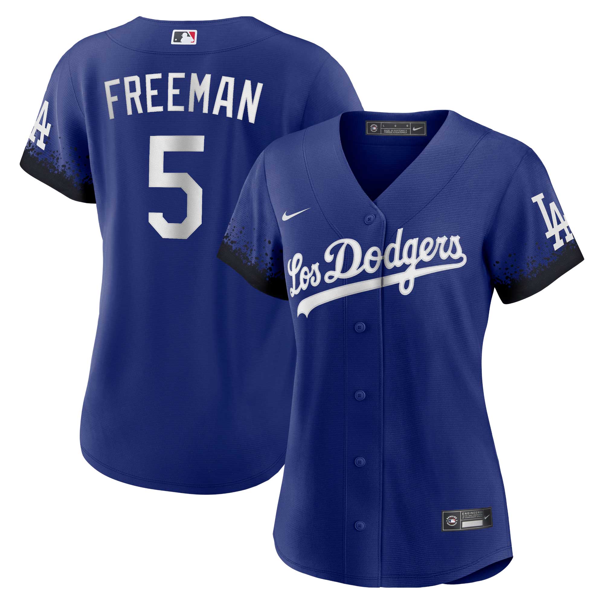 Women’s Los Angeles Dodgers Freddie Freeman Royal City Connect Player Jersey