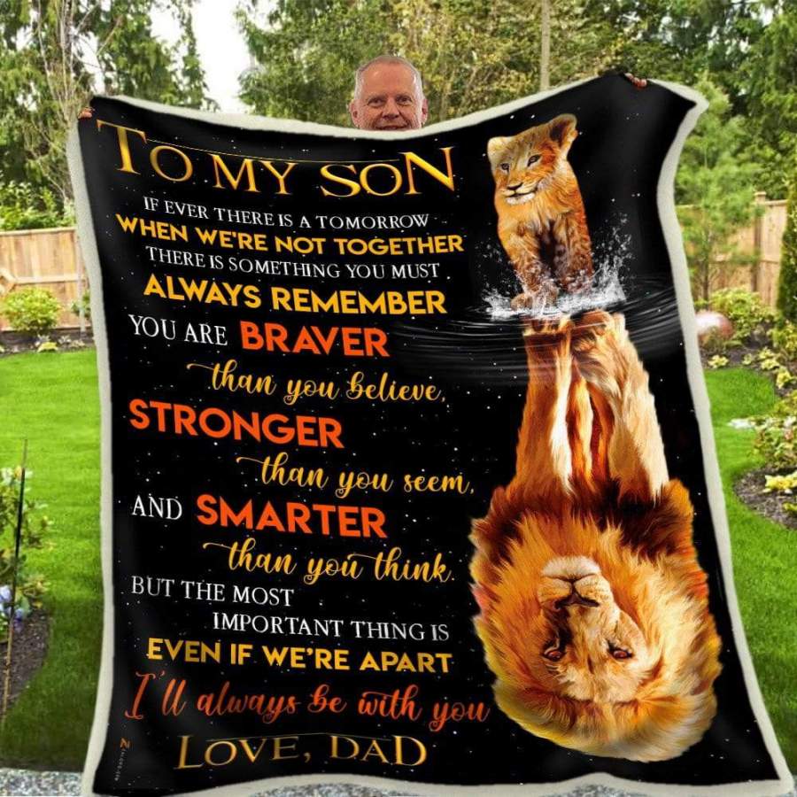 Dad Gift For Son You Are Smarter Than You Think Blanket