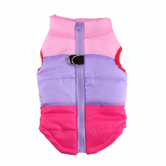 Warm Zipper Printing Pet Dog Coat Jacket Sleeveless Windproof Chihuahua Costume for Small Dog Puppy New Wholesale Dog Clothes alx