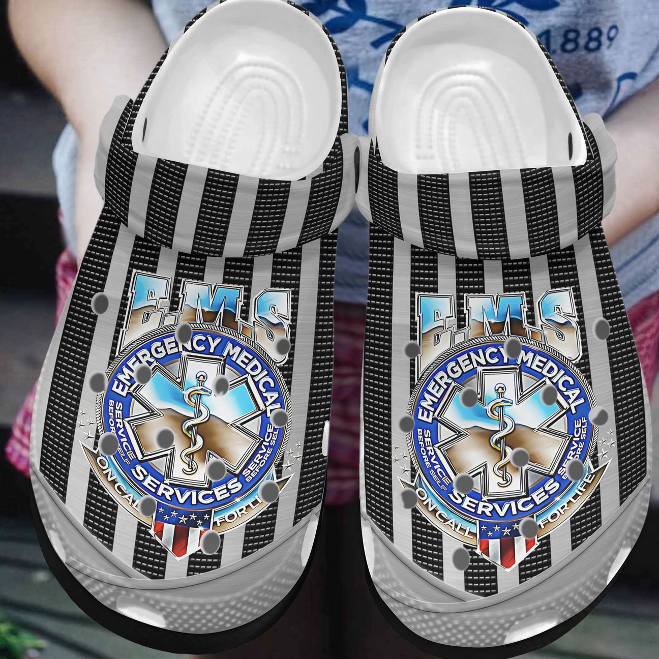 Ems Personalized Clog, Custom Name, Text, Color, Number Fashion Style For Women, Men, Kid, Print 3D On Call For Life