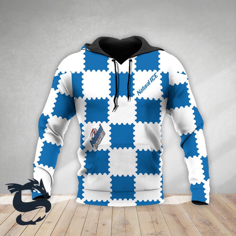 Gorgeous Gingham Natural Ice Hoodie & Zip Hoodie