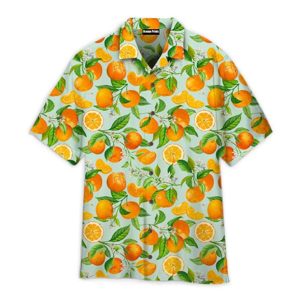 Watercolor Orange Fruit Pattern Hawaii Shirt For Men Women Ha54292