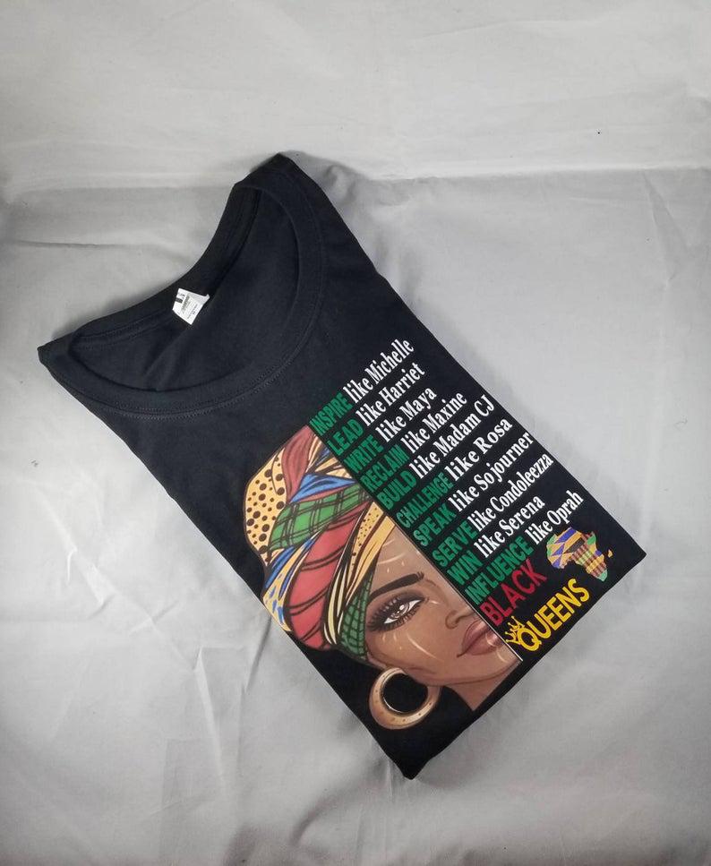 Black Queens Shirt/ Black Excellence Shirt/Black History Shirt/Black Pride Shirt