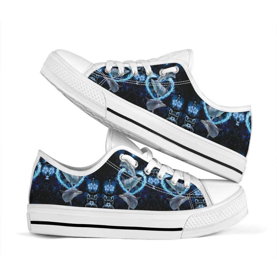 Dolphin Lover Low Top Shoes