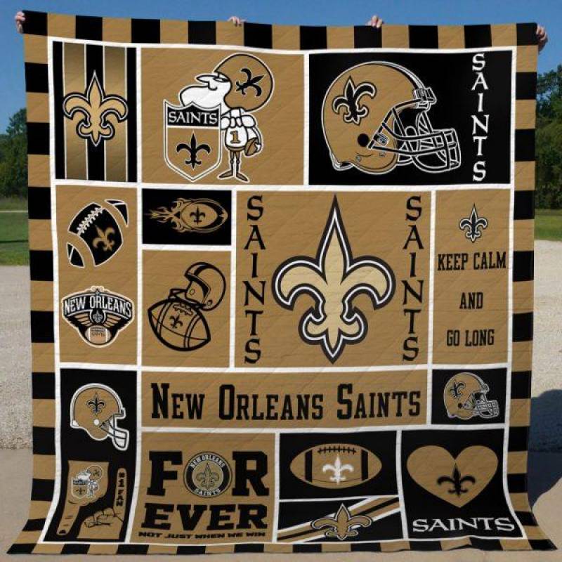 New Orleans Saints Quilt Blanket 01