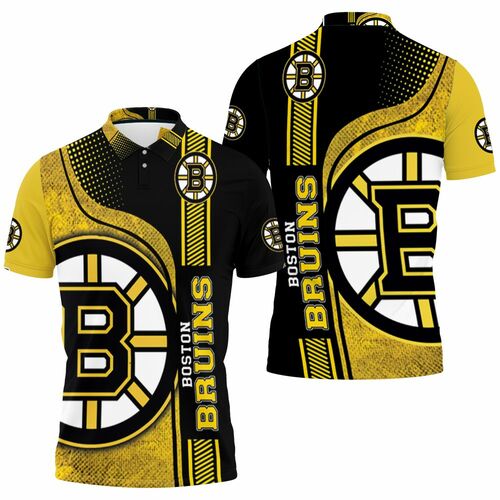 Boston Bruins Jersey 3D All Over Print Polo Shirt