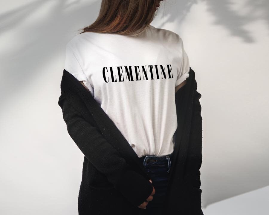 Clementine tee, graphic tee, women t-shirts, compy tee, loose fit