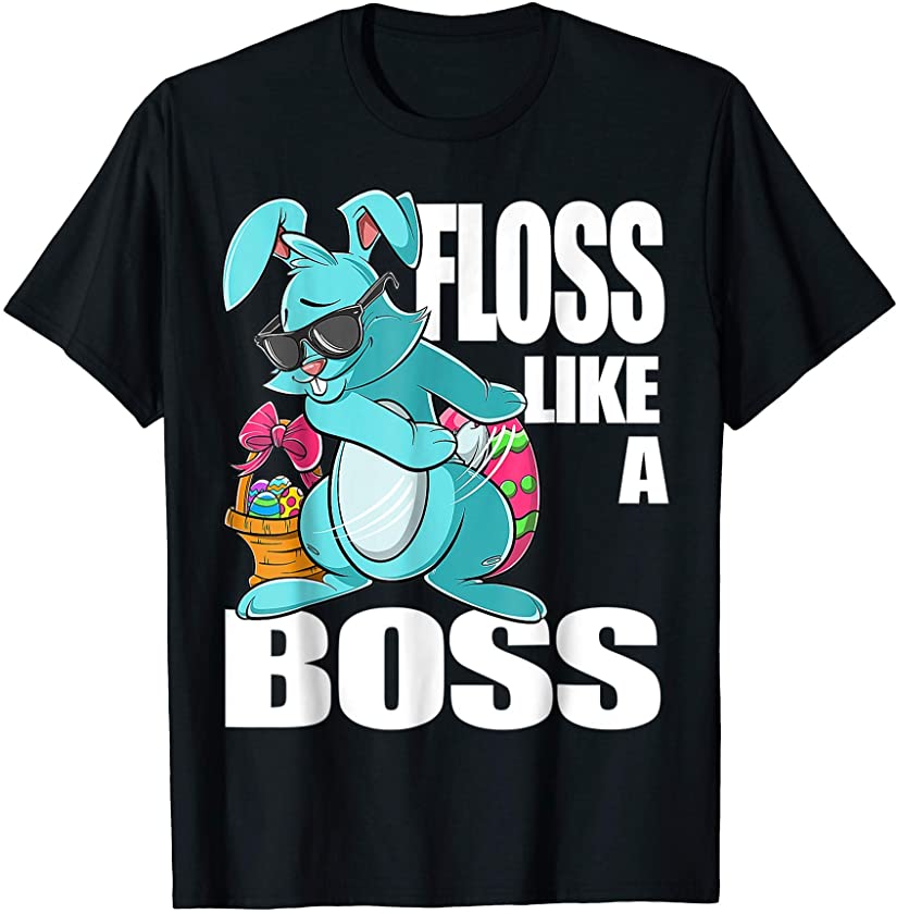 Boss Tee Shirts for Women Easter Day Funny Rabbit and Eggs T-Shirt