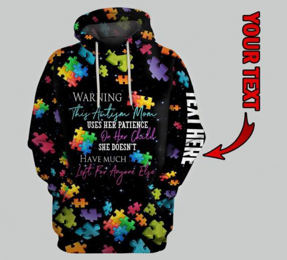 Personalized Autism Mom Unisex Hoodie For Men Women Autism Awareness Shirts Clothing Gifts For Mom Ht