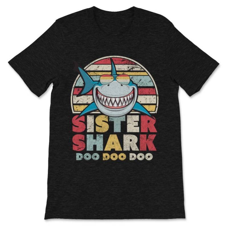 Sister Shark Print. Doo Doo Doo Tee. Premium Unisex T-Shirt