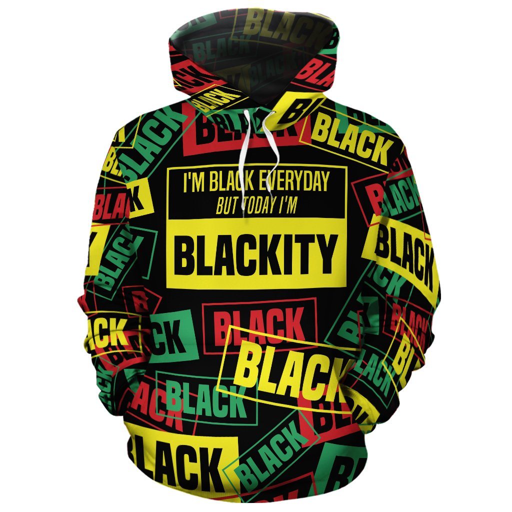 I’M Blackity Black Black All-Over Hoodie