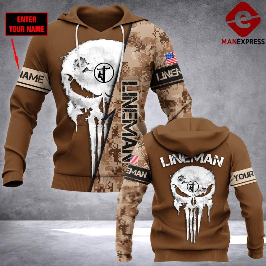 VH CUSTOMIZE LINEMAN HOODIE 1412 3D ALL OVER PRINTED