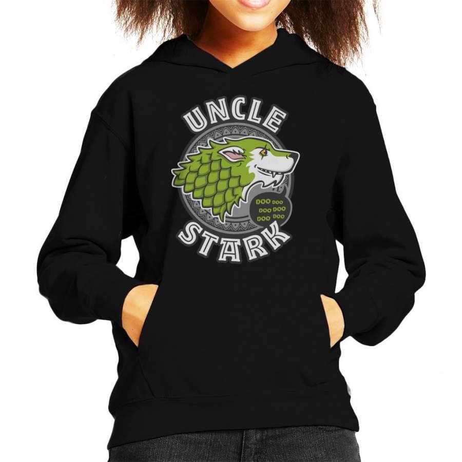 Uncle Stark Baby Shark Family Game Of Thrones Kid’s Hooded Sweatshirt