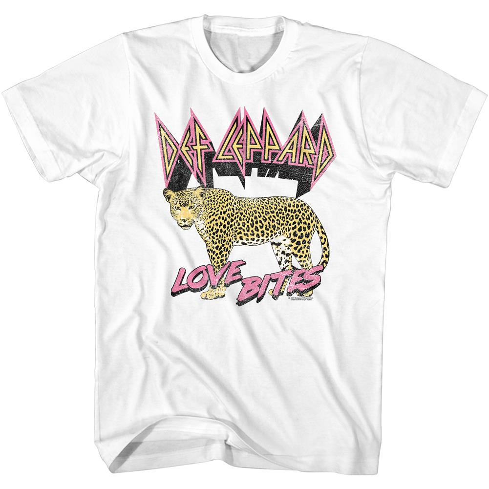 Def Leppard Special Order Love Bites Leopard Adult Short-Sleeve T-Shirt