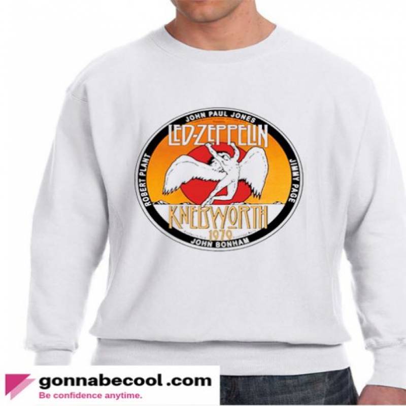 Angel Wings John Paul Jones Led Zeppelin Knebworth 1979 John Bonham Impressive Sweatshirt