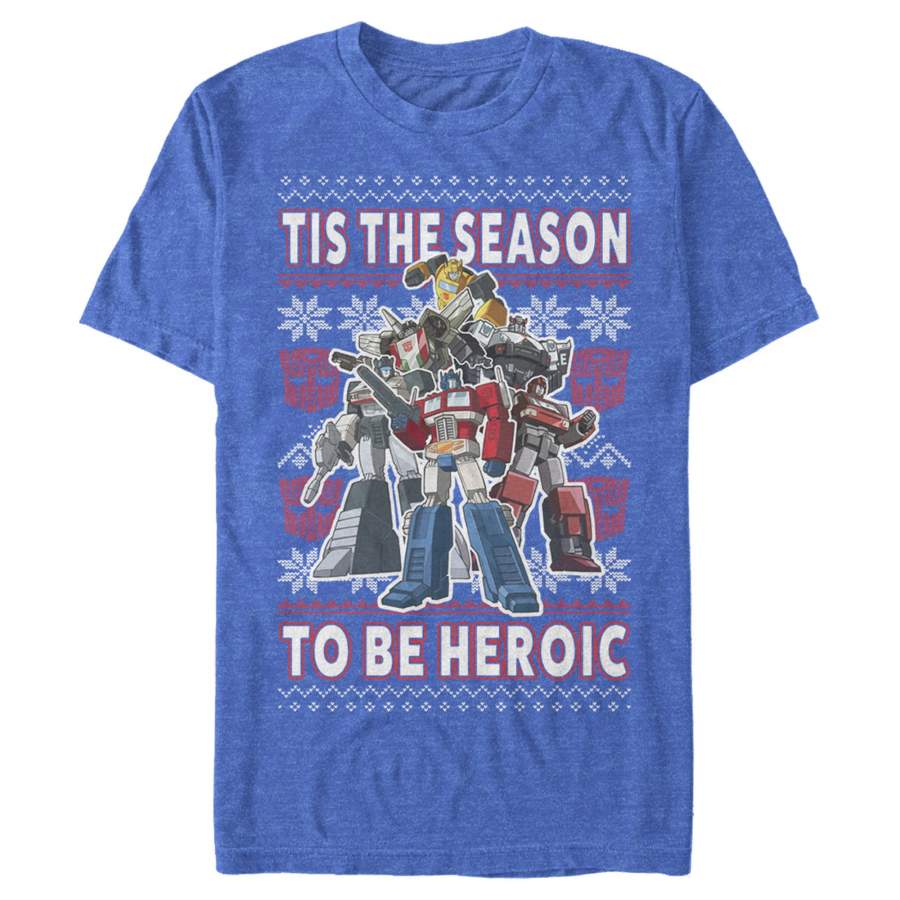 Transformers Men’s Autobots Heroic Ugly Xmas  T-Shirt