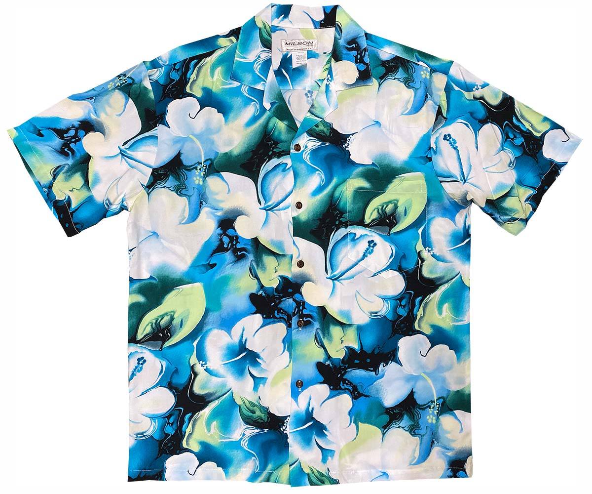 Water Flower Bluehawaiian Shirt Made In Summer Beach Shirts Ha19199