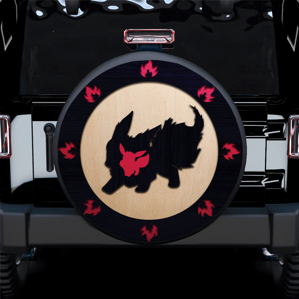 Flareon Eevee Pokemon Evolution Jeep Car Spare Tire Covers Gift For Campers