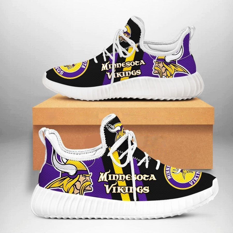 Minnesota Vikings 1 Shoes White Shoes Fan Gift Idea Runni