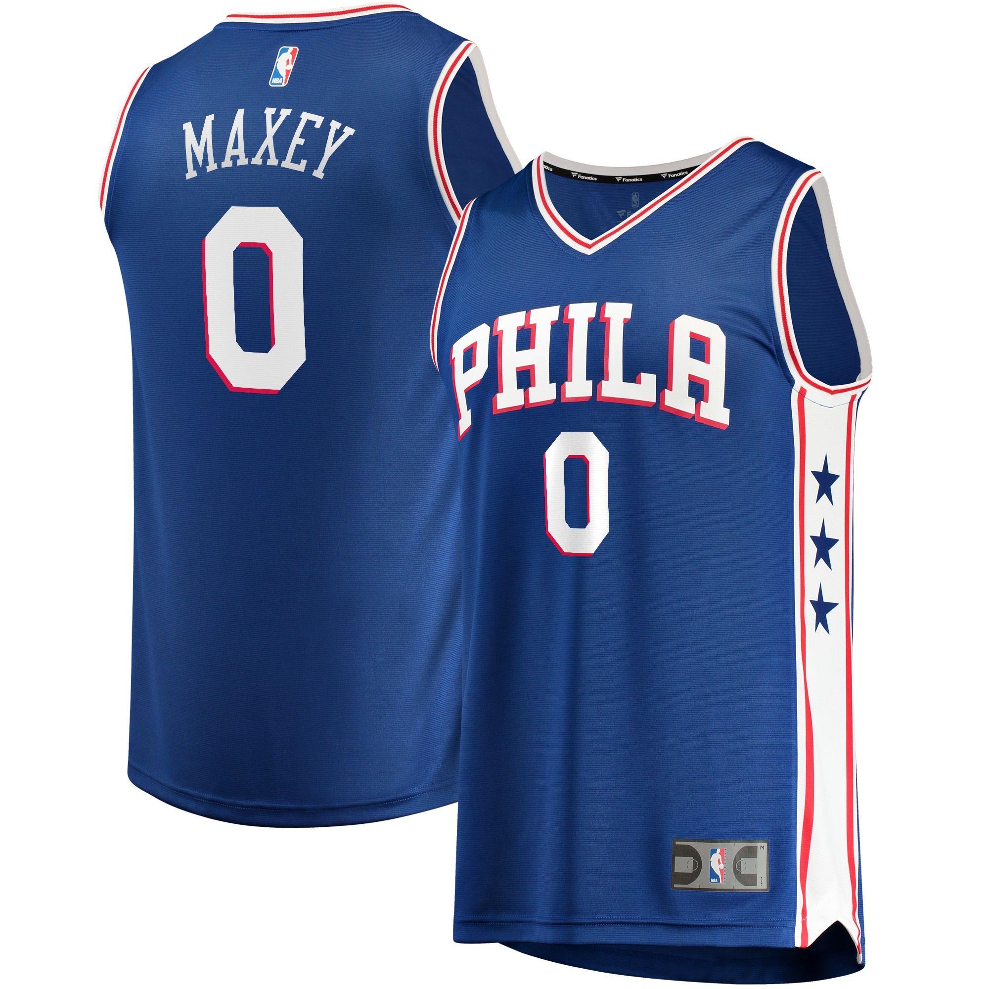 Tyrese Maxey Philadelphia 76ers 2020 NBA Draft First Round Pick Fast Royal Icon Brandedition Jersey Gift For Philadelphia 76ers Fans